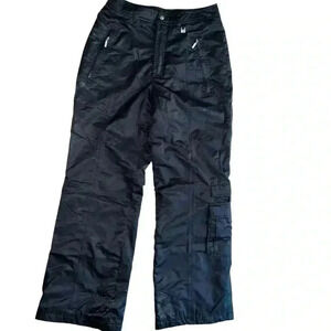 NILS snow ski snowboard black Thermal fully insulated pants size 8
